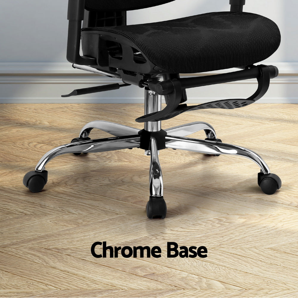 Office & Desk Chairs: Artiss Ergonomic Office Chair Footrest Black