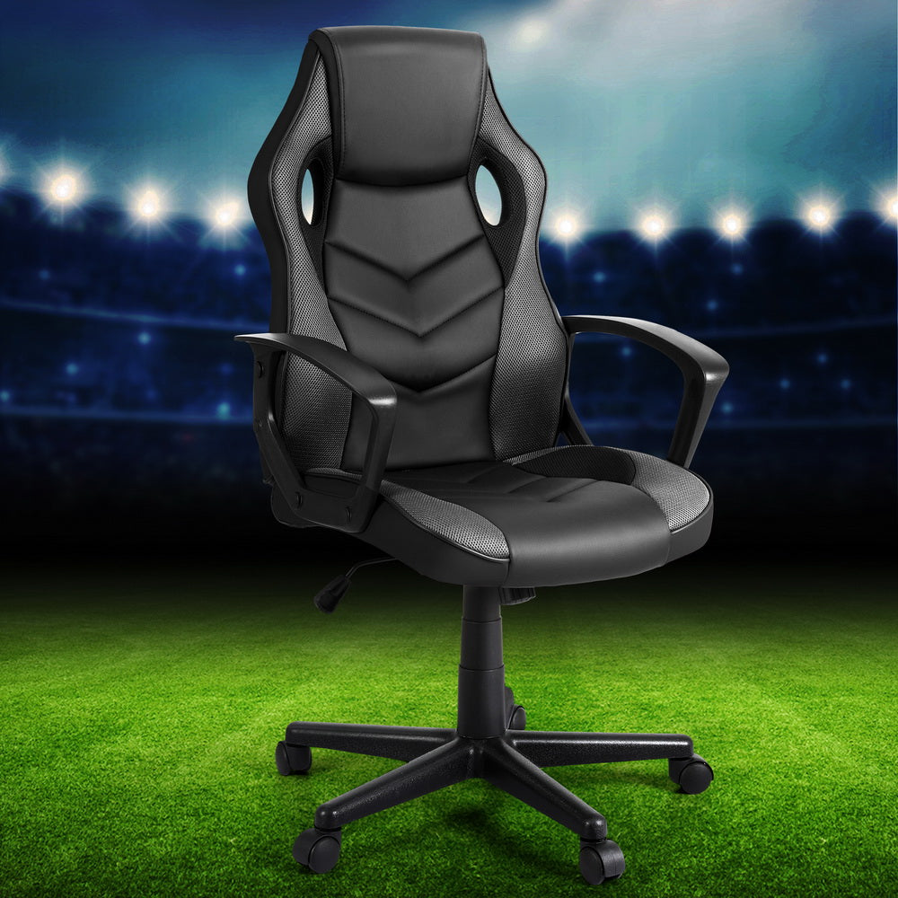 Office & Desk Chairs: Artiss Gaming Office Chair Computer Chairs Grey