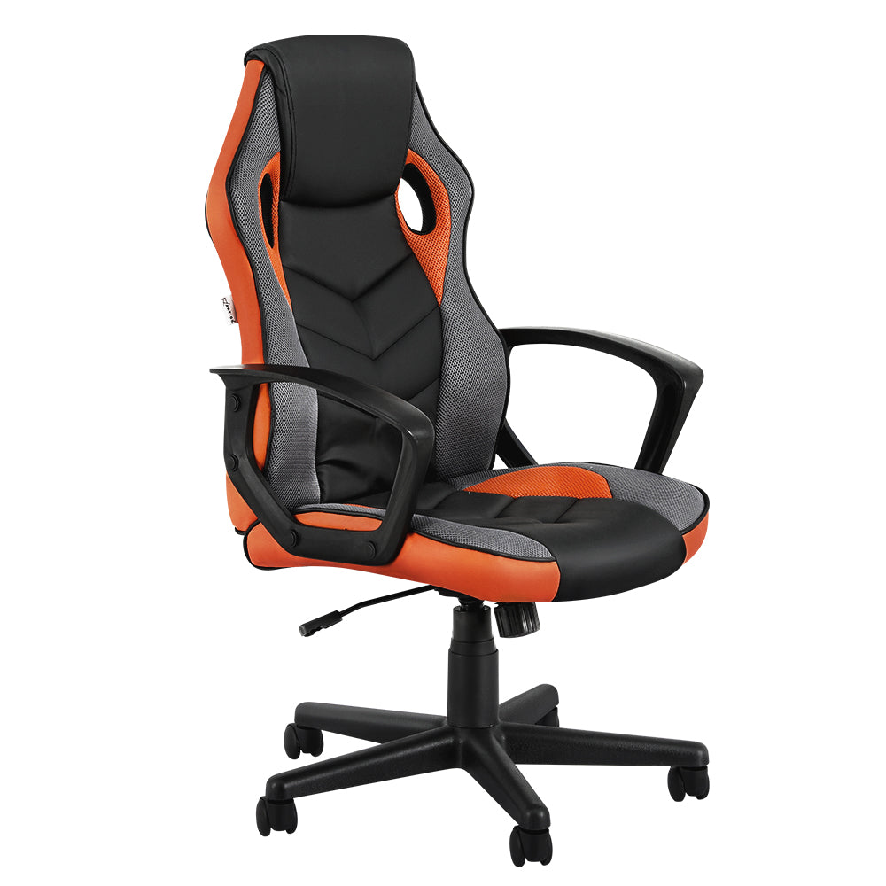 Office & Desk Chairs: Artiss Gaming Office Chair Computer Executive Racing Chairs High Back Orange
