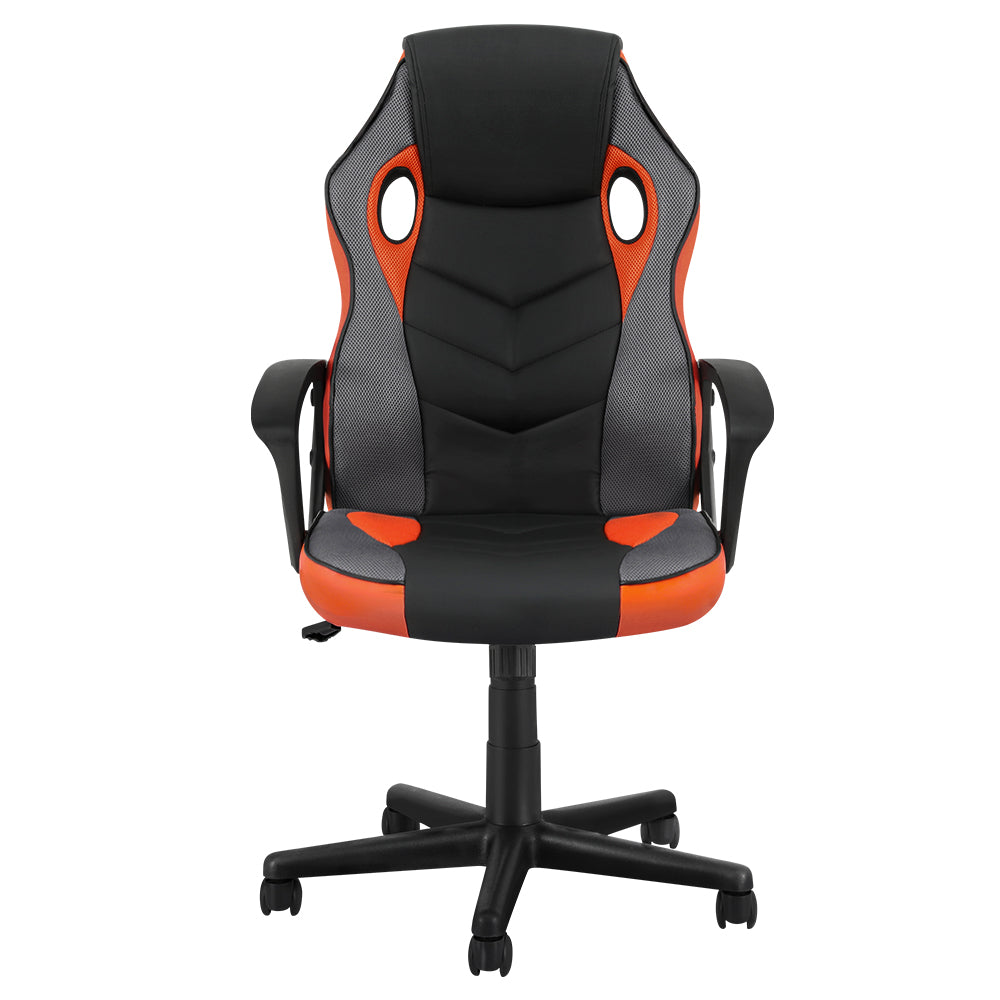 Office & Desk Chairs: Artiss Gaming Office Chair Computer Executive Racing Chairs High Back Orange
