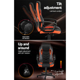 Artiss Gaming Office Chair Computer Executive Racing Chairs High Back Orange