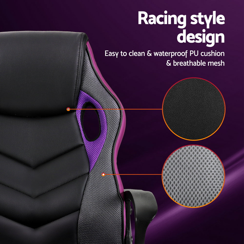 Office & Desk Chairs: Artiss Gaming Office Chair Computer Chairs Purple