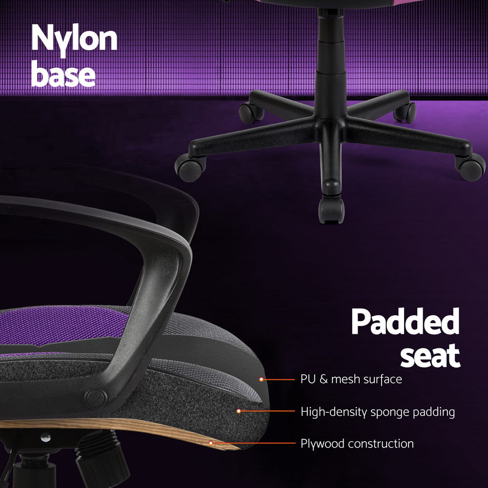 Office & Desk Chairs: Artiss Gaming Office Chair Computer Chairs Purple