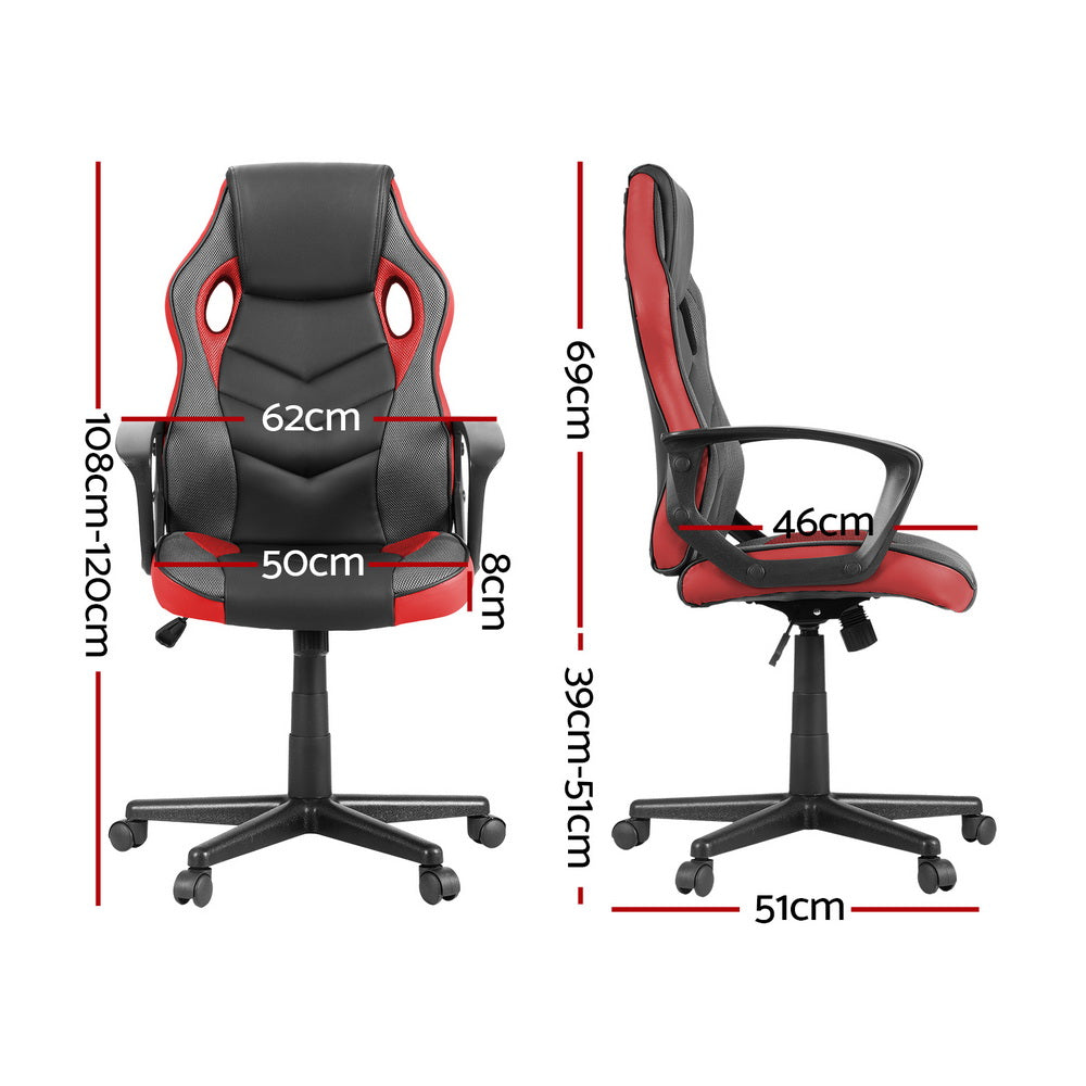 Office & Desk Chairs: Artiss Gaming Office Chair Computer Chairs Red