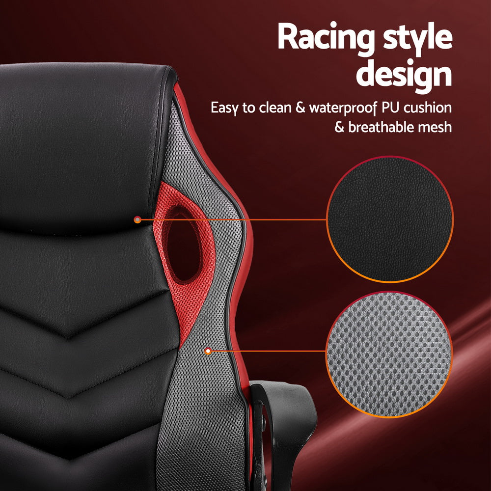 Office & Desk Chairs: Artiss Gaming Office Chair Computer Chairs Red