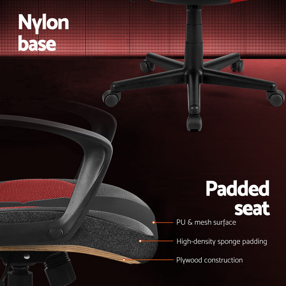 Office & Desk Chairs: Artiss Gaming Office Chair Computer Chairs Red