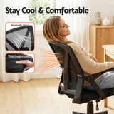 Office & Desk Chairs: Artiss Mesh Office Chair Mid Back Black