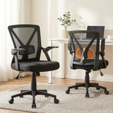 Office & Desk Chairs: Artiss Mesh Office Chair Mid Back Black
