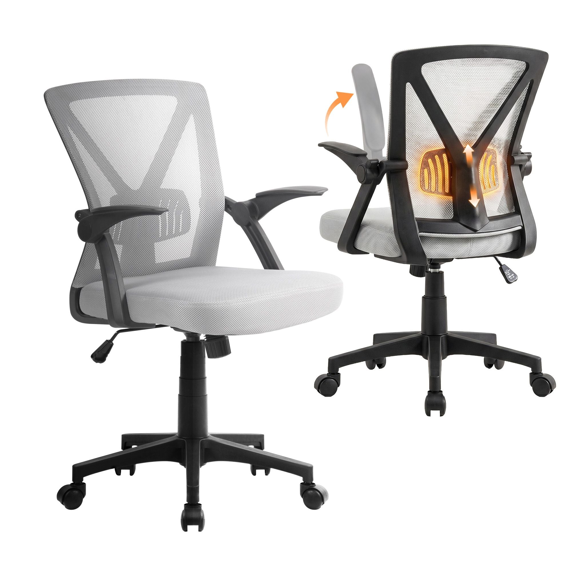 Office & Desk Chairs: Artiss Mesh Office Chair Mid Back Grey