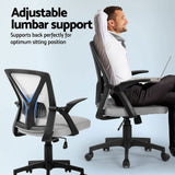 Office & Desk Chairs: Artiss 2x Mesh Office Chair Mid Back Grey