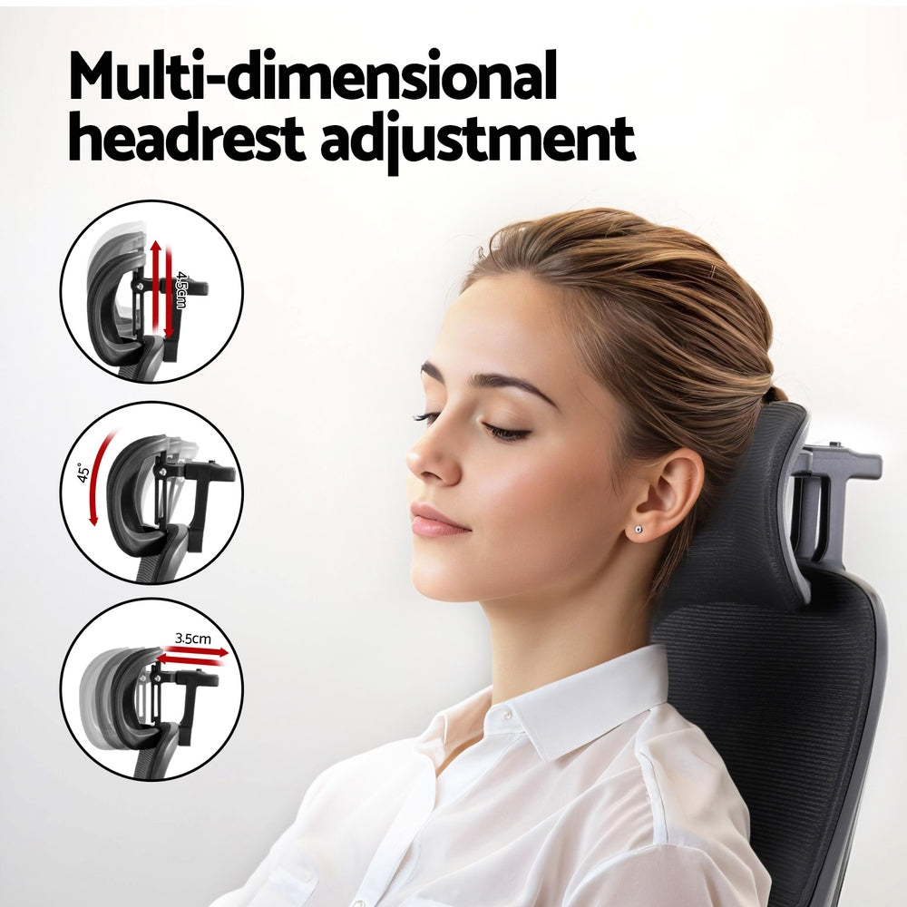 Office & Desk Chairs: Artiss Ergonomic Office Chair Mesh Chairs Black