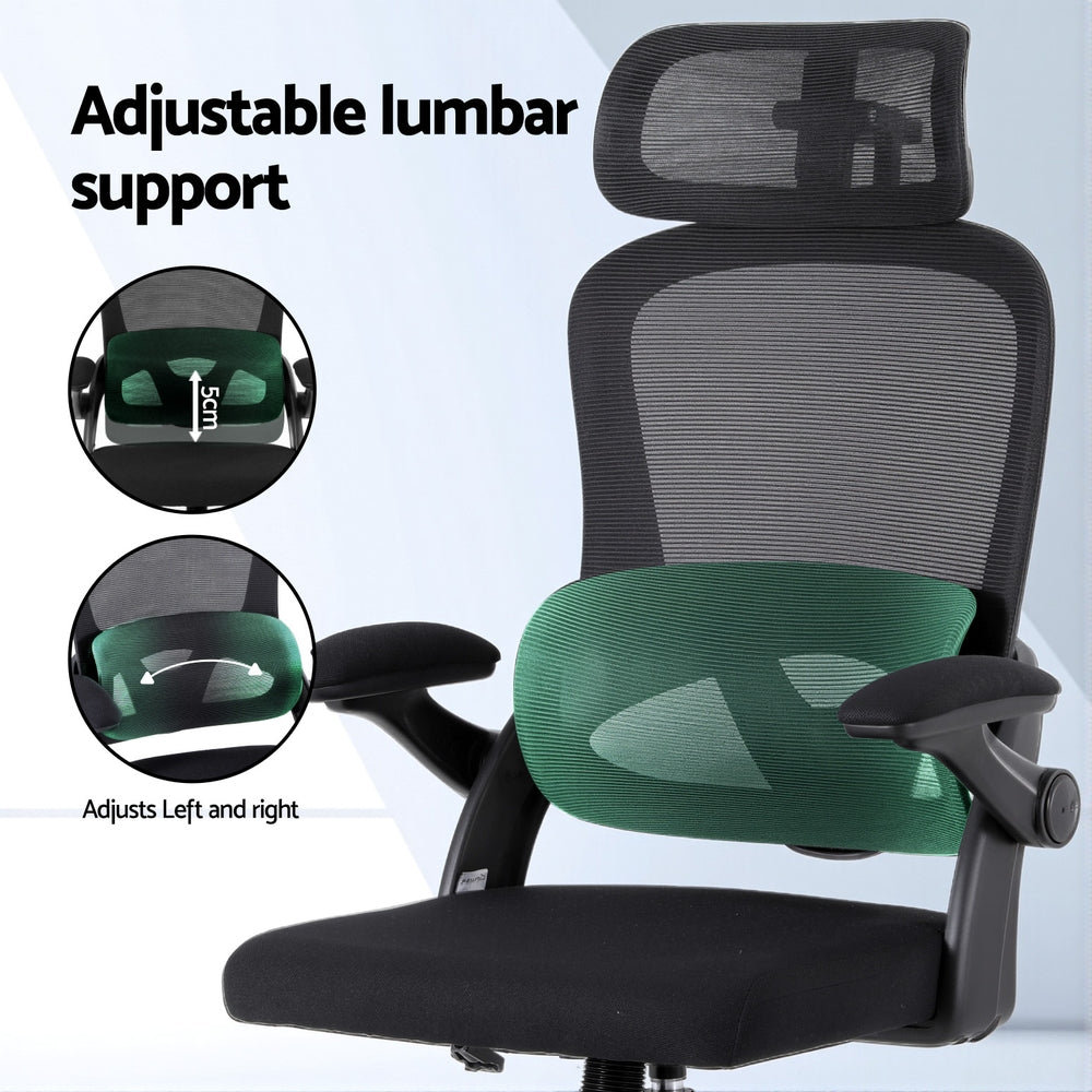 Office & Desk Chairs: Artiss Ergonomic Office Chair Mesh Chairs Black
