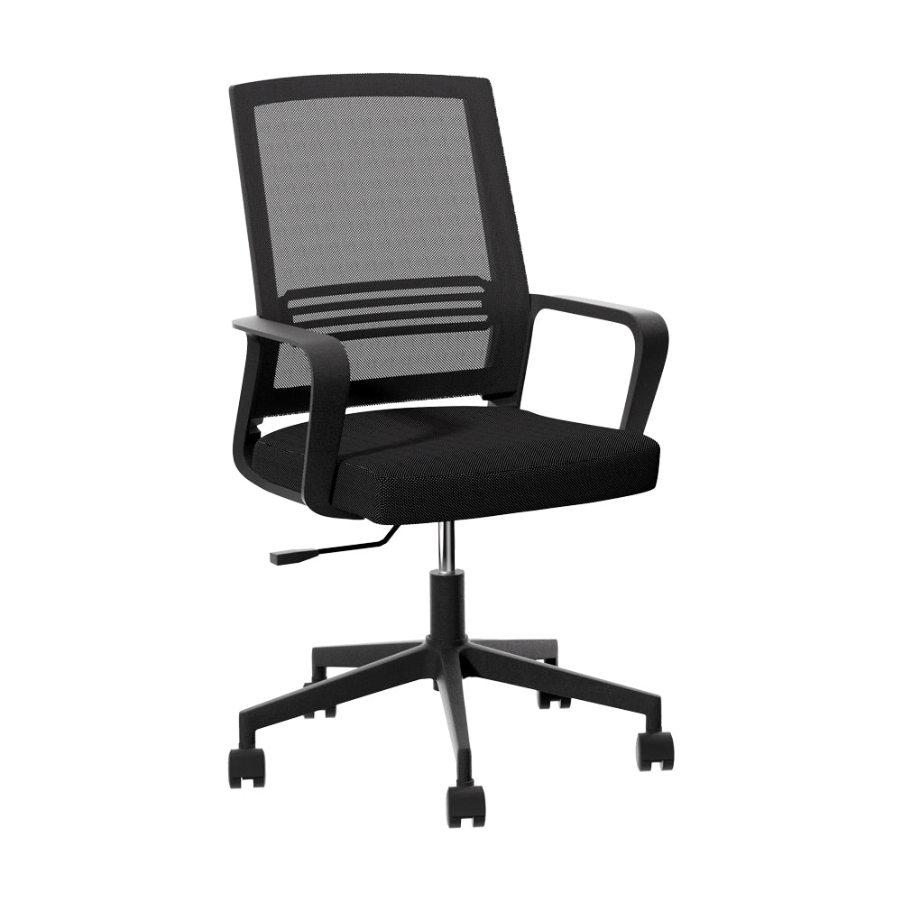 Office & Desk Chairs: Artiss Mesh Office Chair Computer Gaming Desk Chairs Work Study Mid Back Black