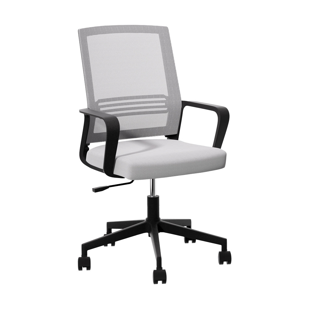 Office & Desk Chairs: Artiss Mesh Office Chair Computer Gaming Desk Chairs Work Study Mid Back Grey
