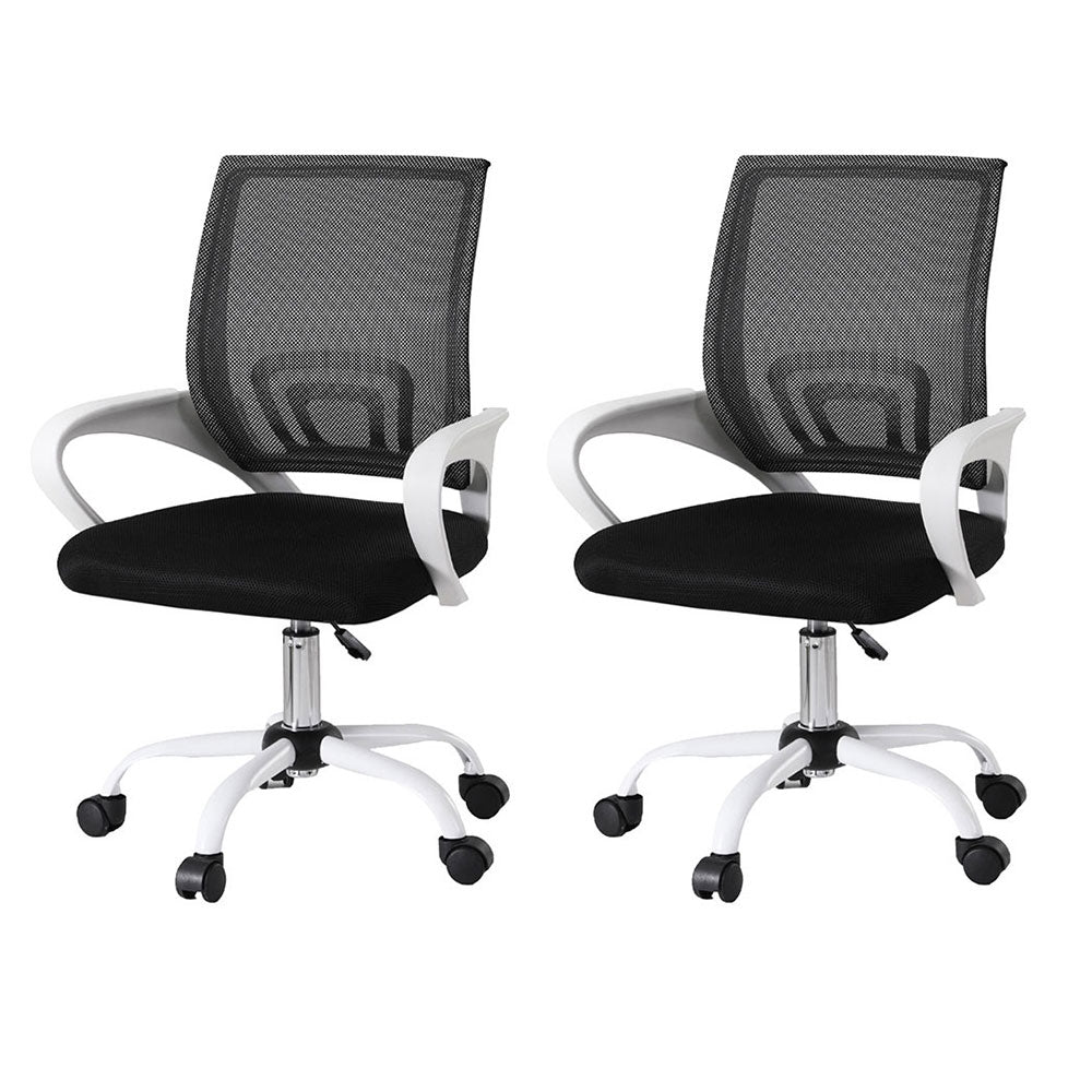 Office & Desk Chairs: Artiss 2x Office Chair Mesh Computer Gaming Desk Chairs Work Study Mid Back