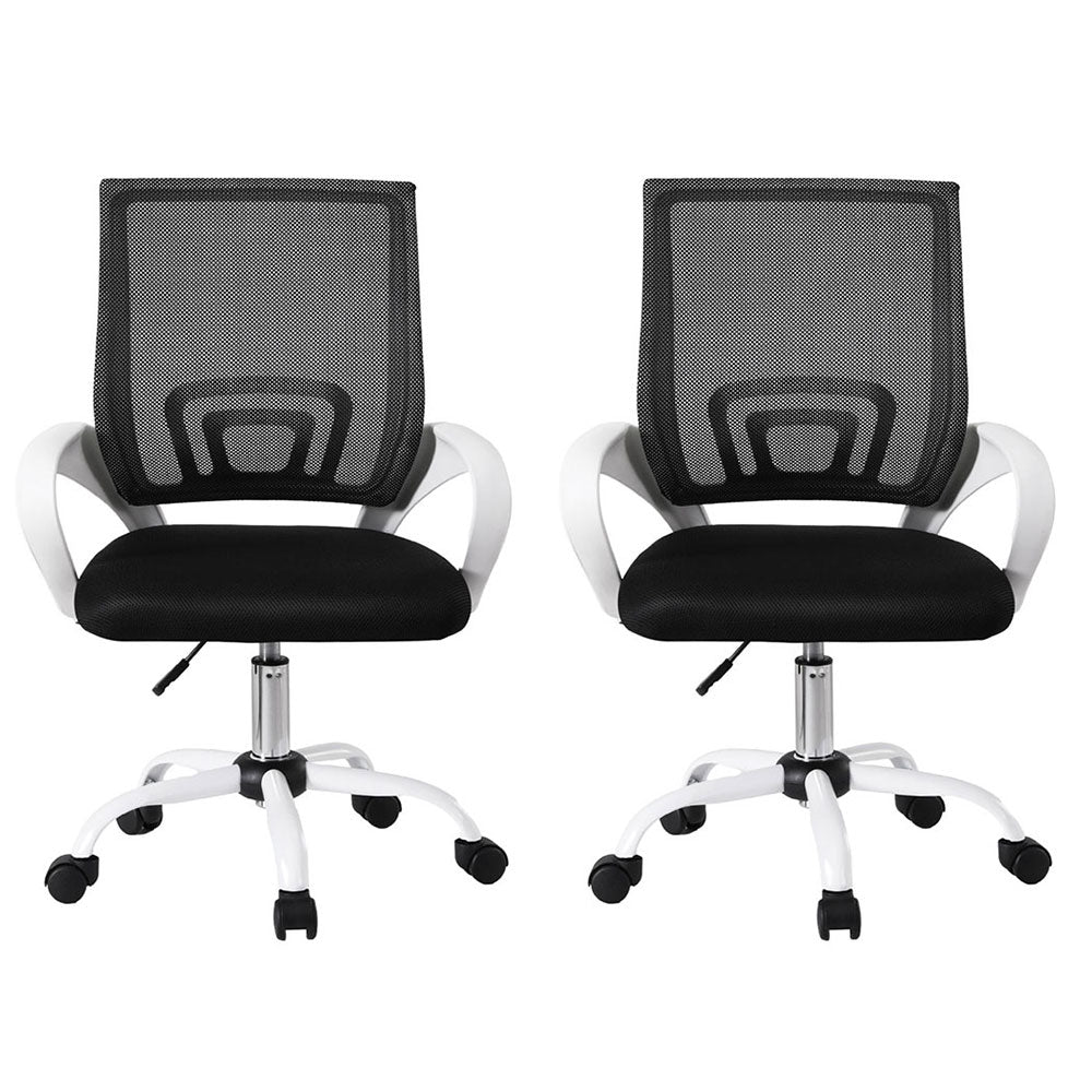 Office & Desk Chairs: Artiss 2x Office Chair Mesh Computer Gaming Desk Chairs Work Study Mid Back