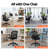 Office & Desk Chairs: Artiss Mesh Office Chair Computer Gaming Desk Chairs Work Study Mid Back