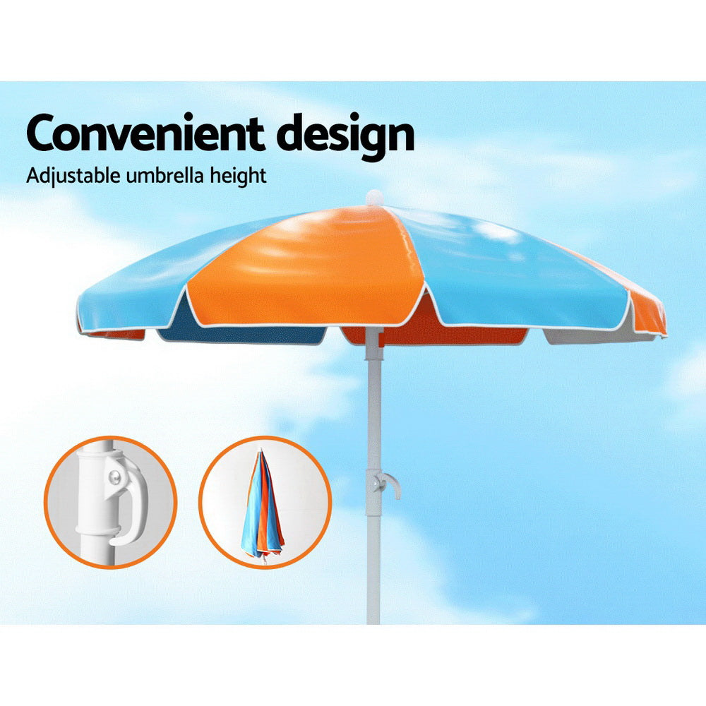 Kid's Tables, Chairs & Seats: Keezi Kids Outdoor Table and Chairs Picnic Bench Umbrella Set Water Sand Pit Box