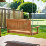 Outdoor Chairs: Gardeon Porch Swing Chair With Chain Outdoor Furniture Wooden Bench 2 Seater