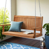 Outdoor Chairs: Gardeon Porch Swing Chair With Chain Outdoor Furniture Wooden Bench 2 Seater