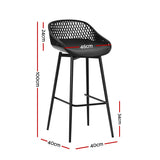 Outdoor Chairs: Gardeon 2x Outdoor Bar Stools Plastic Black