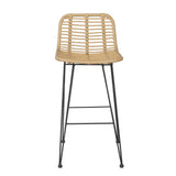 Outdoor Chairs: Gardeon 2x Outdoor Bar Stools Rattan Nature