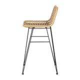 Outdoor Chairs: Gardeon 2x Outdoor Bar Stools Rattan Nature
