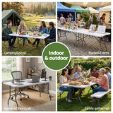 Gardeon 7PCS Outdoor Bar Set Stools Dining Chairs Table Patio Steel Bistro Set Black