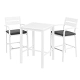 Outdoor Dining Sets: Gardeon Outdoor Bar Set Stools 3-Piece Dining Chairs Table Patio Aluminium Bistro Set