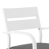 Outdoor Dining Sets: Gardeon Outdoor Bar Set Stools 3-Piece Dining Chairs Table Patio Aluminium Bistro Set