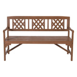 Outdoor Chairs: Gardeon Outdoor Garden Bench Wooden Chair 3 Seat Patio Furniture Lounge Natural