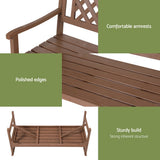 Outdoor Chairs: Gardeon Outdoor Garden Bench Wooden Chair 3 Seat Patio Furniture Lounge Natural