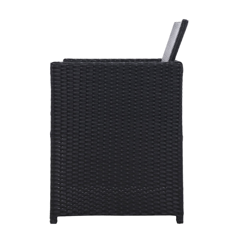 Outdoor Chairs: Gardeon 2PC Outdoor Dining Chairs Patio Furniture Wicker Garden Cushion Hugo