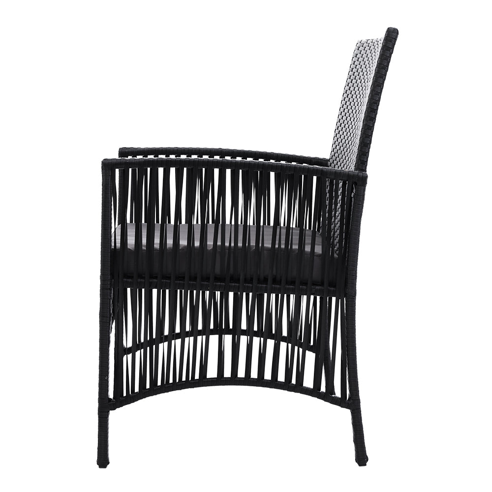 Outdoor Chairs: Gardeon 2PC Outdoor Dining Chairs Patio Furniture Wicker Lounge Chair Garden