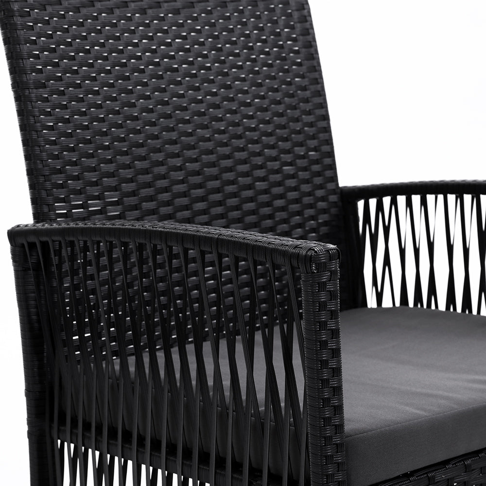 Outdoor Chairs: Gardeon 2PC Outdoor Dining Chairs Patio Furniture Wicker Lounge Chair Garden