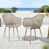 Outdoor Chairs: Gardeon 4PC Outdoor Dining Chairs PP Lounge Chair Patio Furniture Garden Coffee
