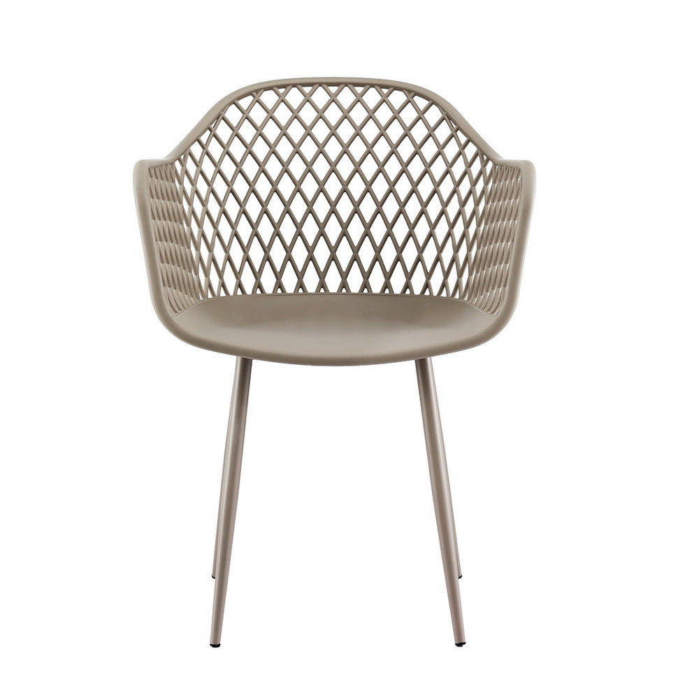 Outdoor Chairs: Gardeon 4PC Outdoor Dining Chairs PP Lounge Chair Patio Furniture Garden Coffee