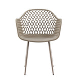 Outdoor Chairs: Gardeon 4PC Outdoor Dining Chairs PP Lounge Chair Patio Furniture Garden Coffee
