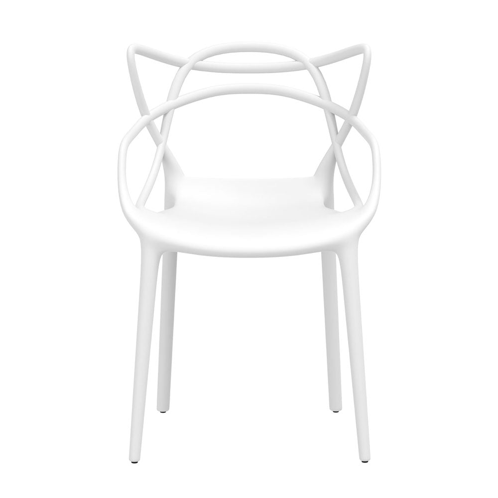 Outdoor Chairs: Gardeon 4PC Outdoor Dining Chairs PP Portable Stackable Chair Patio Furniture White