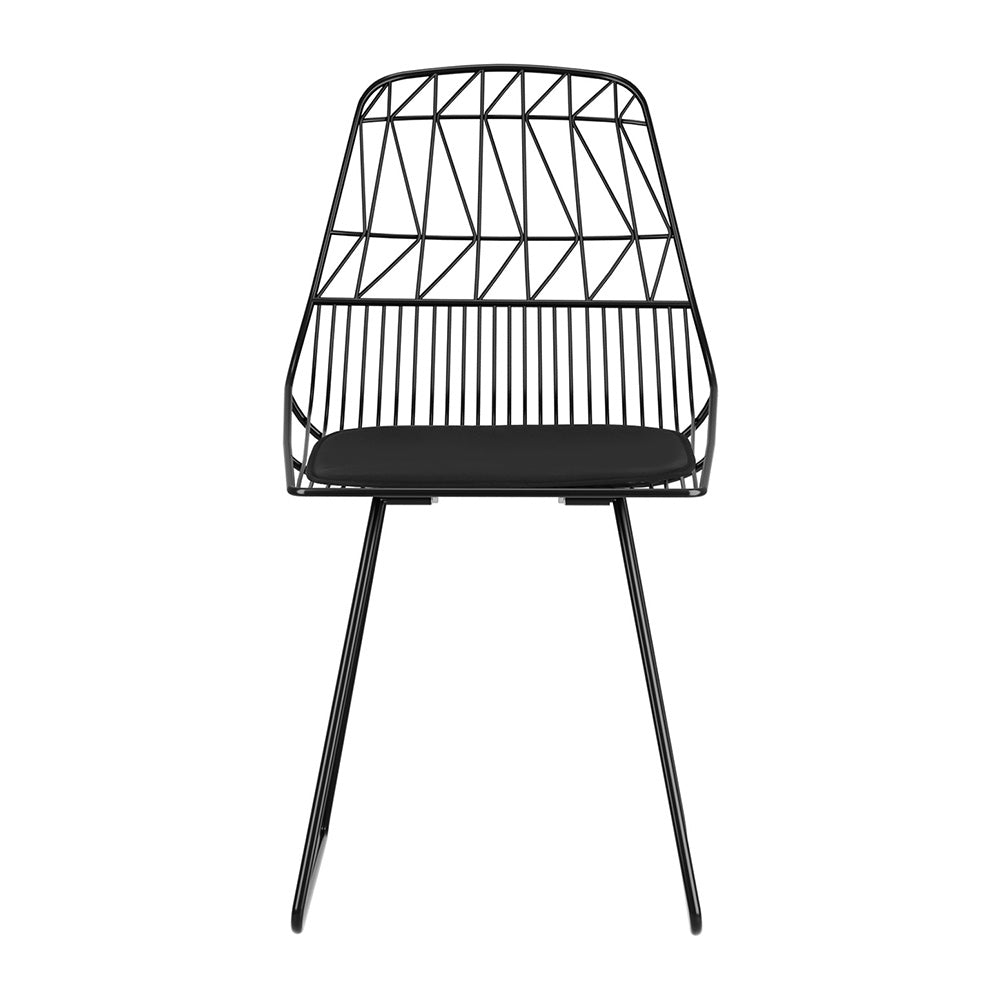 Outdoor Chairs: Gardeon 2PC Outdoor Dining Chairs Steel Lounge Chair Patio Garden Furniture