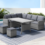 Outdoor Chairs: Gardeon Outdoor Dining Set Wicker Table Chairs Setting 8 Seater