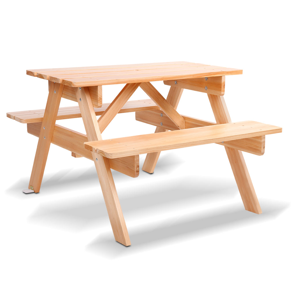 Outdoor Dining Sets: Keezi Kids Outdoor Table and Chairs Picnic Bench Set Children Wooden