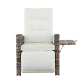 Outdoor Chairs: Gardeon Outdoor Recliner Chairs Sun lounge Wicker Lounger Patio Furniture Adjustable Brown