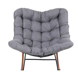 Outdoor Chairs: Gardeon Outdoor Rocking Chair Furniture Papasan Recliner Garden Patio Lounge Setting