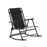 Outdoor Chairs: Gardeon Outdoor Rocking Chair Folding Reclining Recliner Patio Furniture Garden