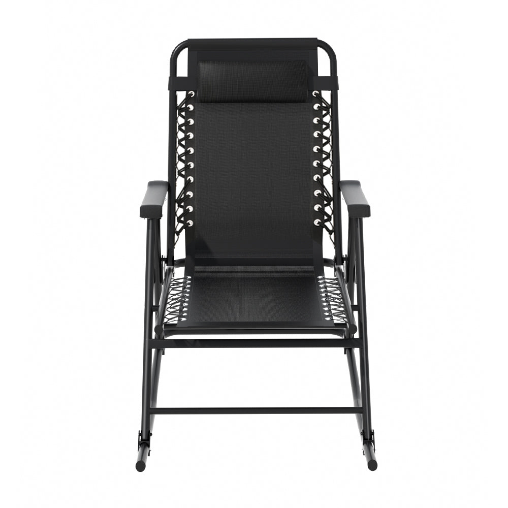 Outdoor Chairs: Gardeon Outdoor Rocking Chair Folding Reclining Recliner Patio Furniture Garden