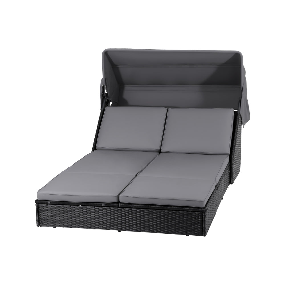 Sofas & Sofa Beds: Gardeon Outdoor Day Bed Sun Lounge Setting Wicker Lounger Patio Furniture