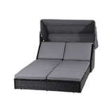 Sofas & Sofa Beds: Gardeon Outdoor Day Bed Sun Lounge Setting Wicker Lounger Patio Furniture