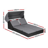 Sofas & Sofa Beds: Gardeon Outdoor Day Bed Sun Lounge Setting Wicker Lounger Patio Furniture