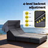 Sofas & Sofa Beds: Gardeon Outdoor Day Bed Sun Lounge Setting Wicker Lounger Patio Furniture